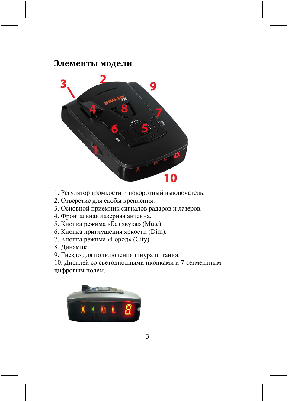 Антирадар sho me 1730 инструкция