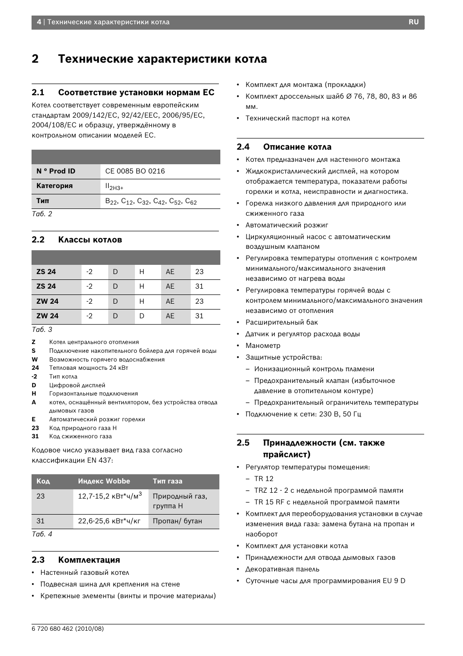 Газовый котел бош 2000 инструкция по эксплуатации
