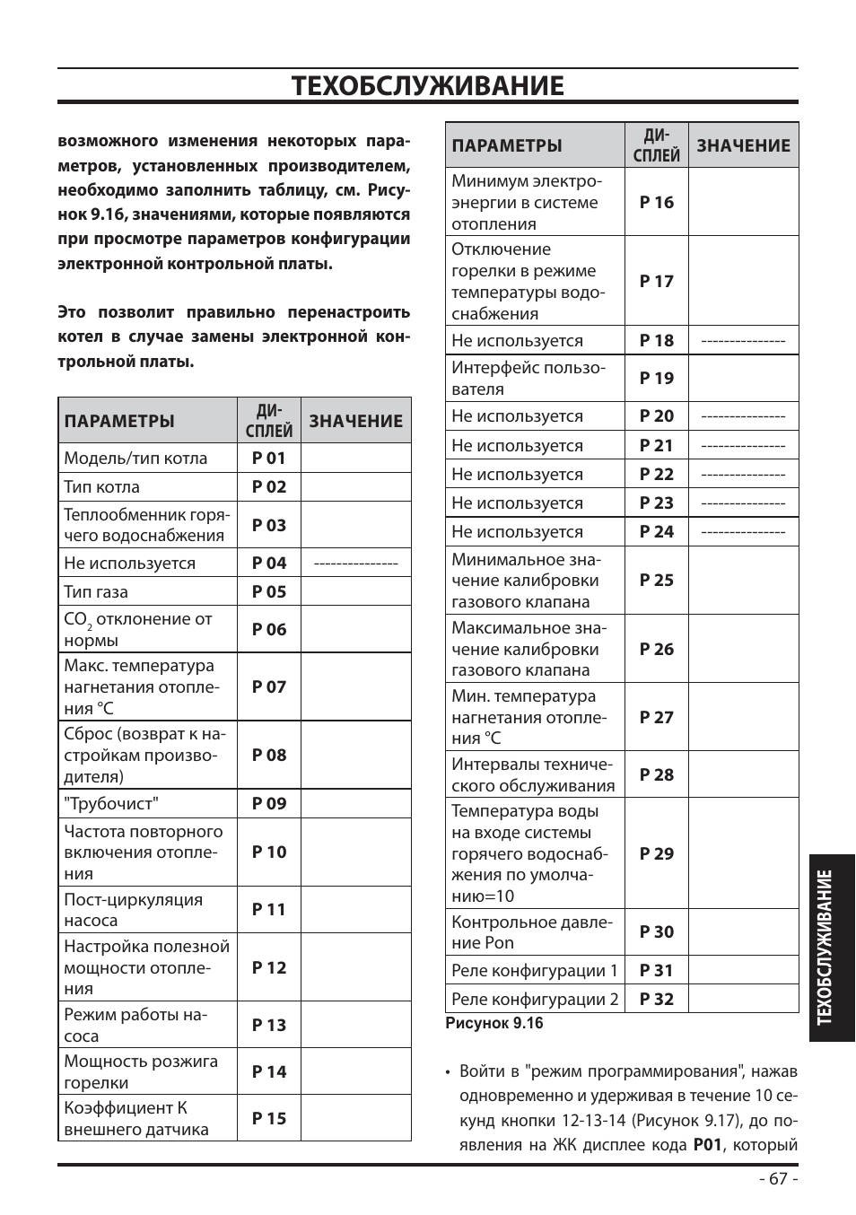 Газовый котел Биаси инструкция