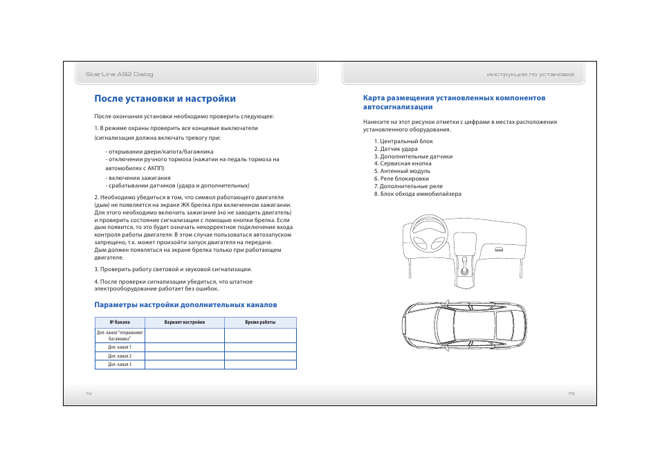 Схема подключения starline a92 can