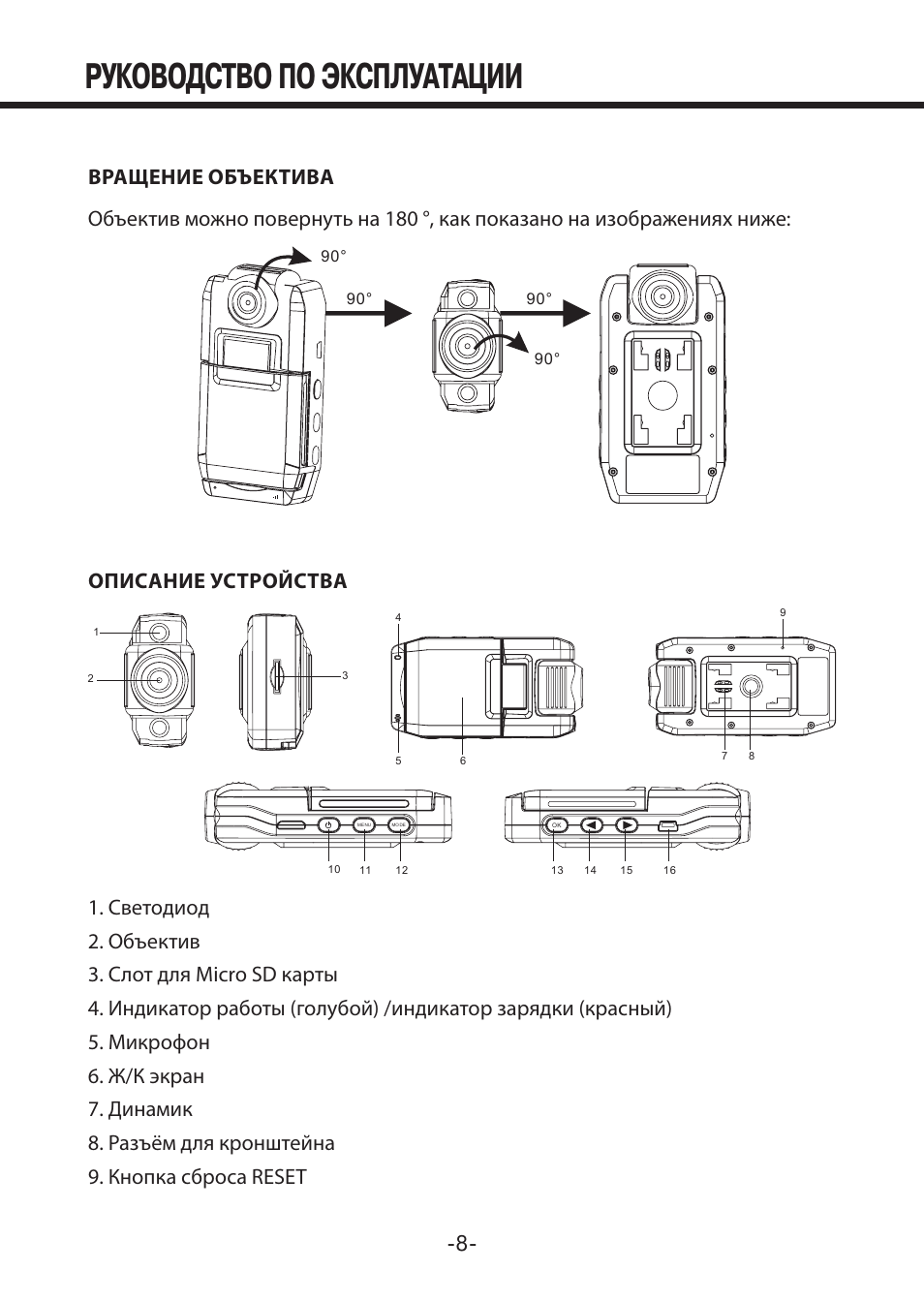 Видеорегистратор mdr 16500 инструкция