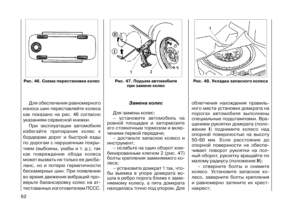 Схема переставления колес на роликах