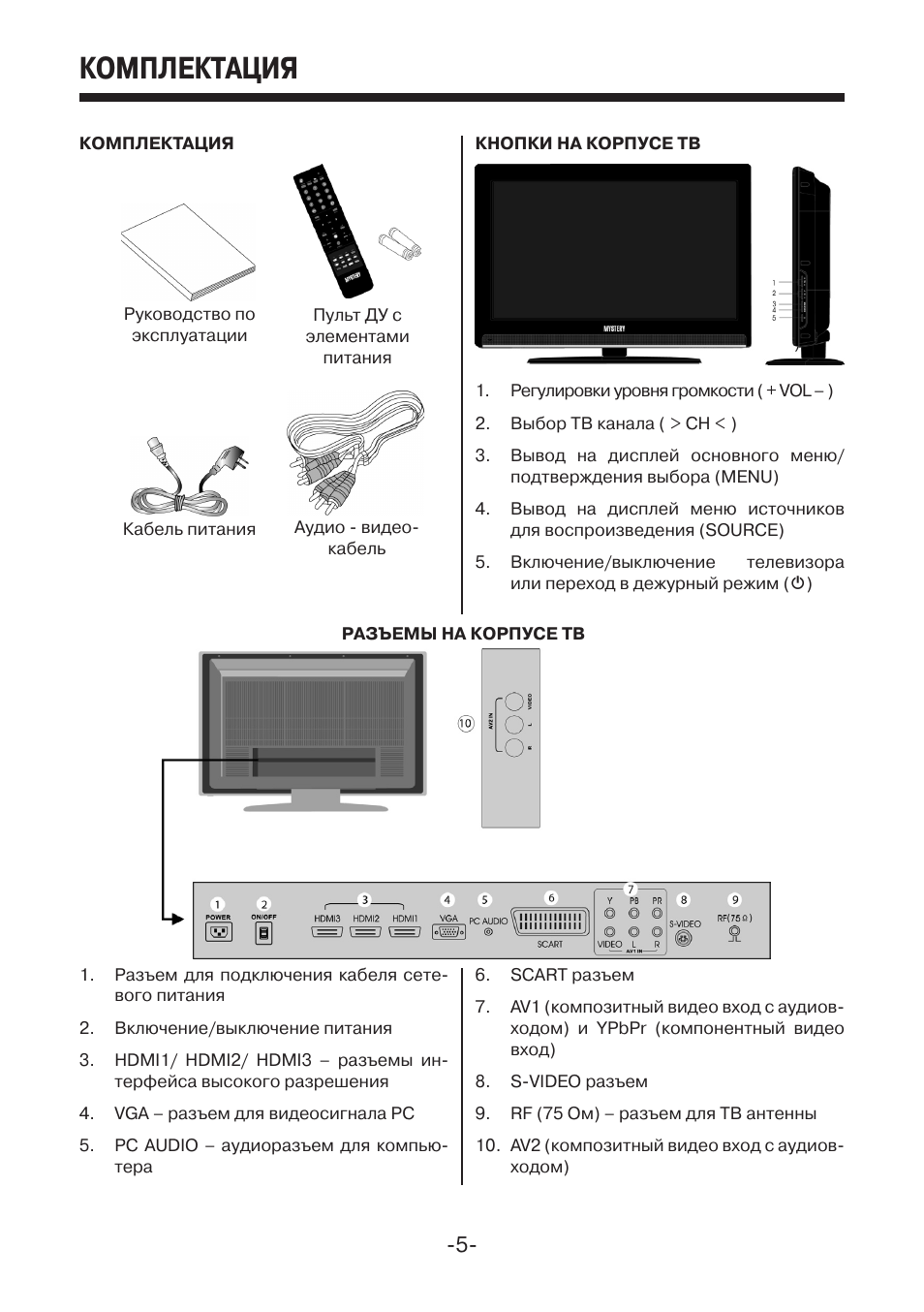 Mystery mtv 2218lw схема