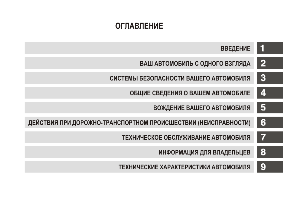 Нова инструкции. Авто оглавление. Инструкция по управлению машиной оглавление