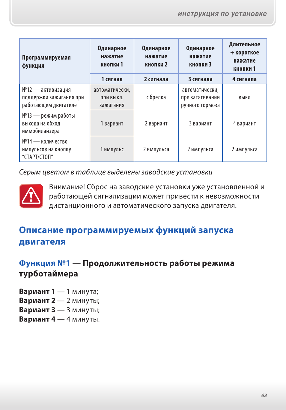 Старлайн в92 сбросить до заводских настроек