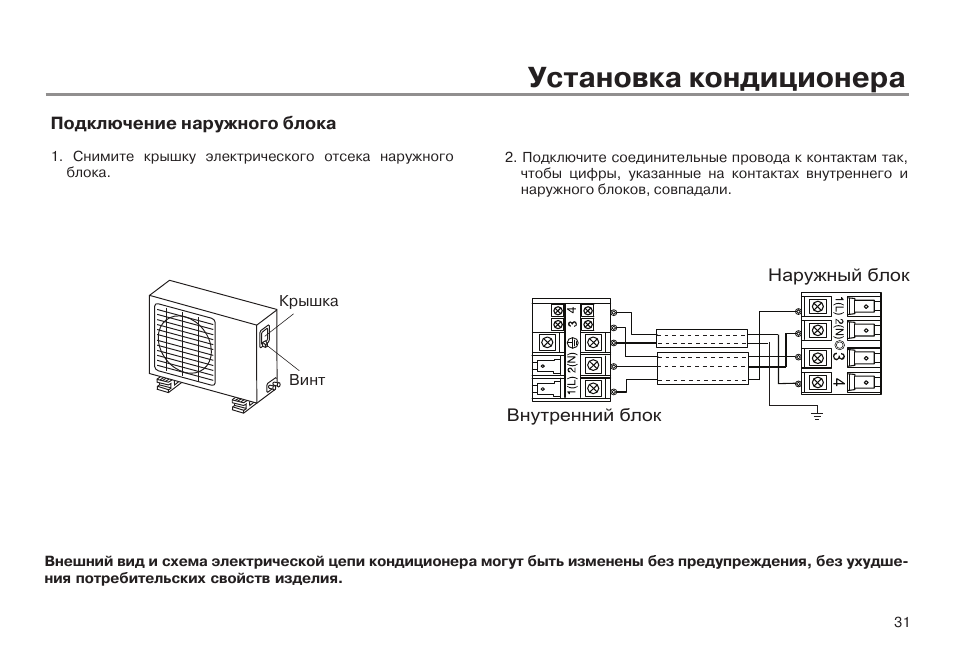 Соединение с внутренним источником. Схема подключения сплит системы наружного блока. Схема подключения сплит системы наружного блока кондиционера. Схема подключения наружного блока кондиционера к внутреннему. Схема подключения внешнего блока сплит системы.