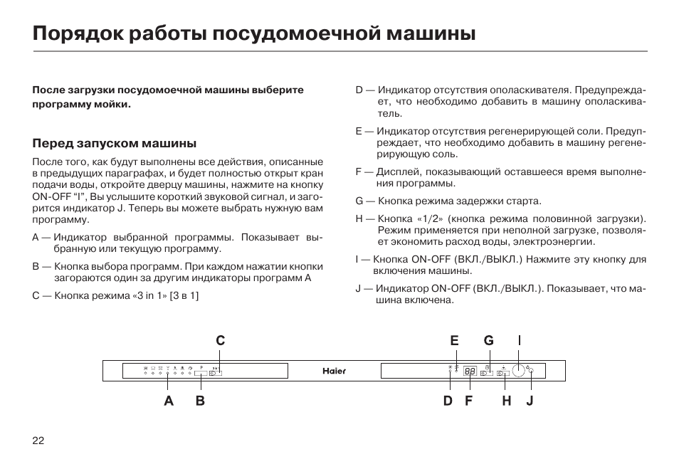 Как включить машину haier. Индикаторы посудомоечной машины Haier. Посудомоечная машина Хаер 191 программы. Индикатор c посудомоечная машина Haier. Хаер посудомоечная машина встраиваемая 45 инструкция.