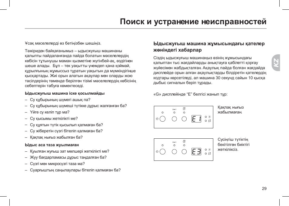 Стиральная машинка хаер ошибка