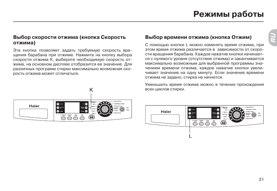 Как включить машину haier. Стиральная машина Haier hw-fs1050txveme. Haier hw-fs1050txveme схема. Режимы машинки Haier. Кнопка скорость на стиральной машине Haier.