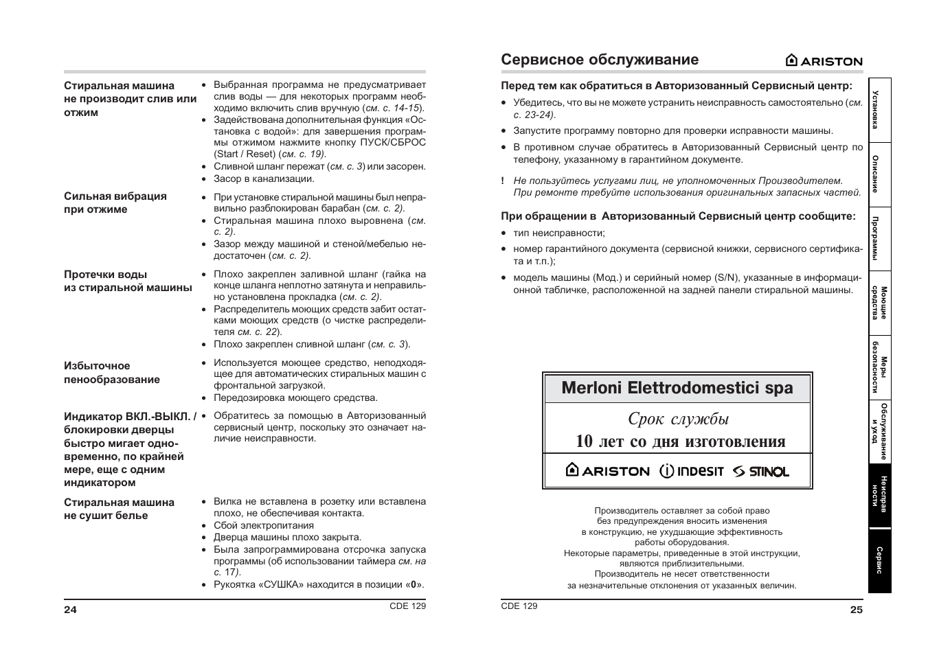 Инструкция по эксплуатации аристон. Инструкция к стиральной машине Аристон CDE 129. Стиральная машина Ariston CDE 129 А инструкция. Аристон CDE 129 инструкция. Ariston CDE 129 программы.