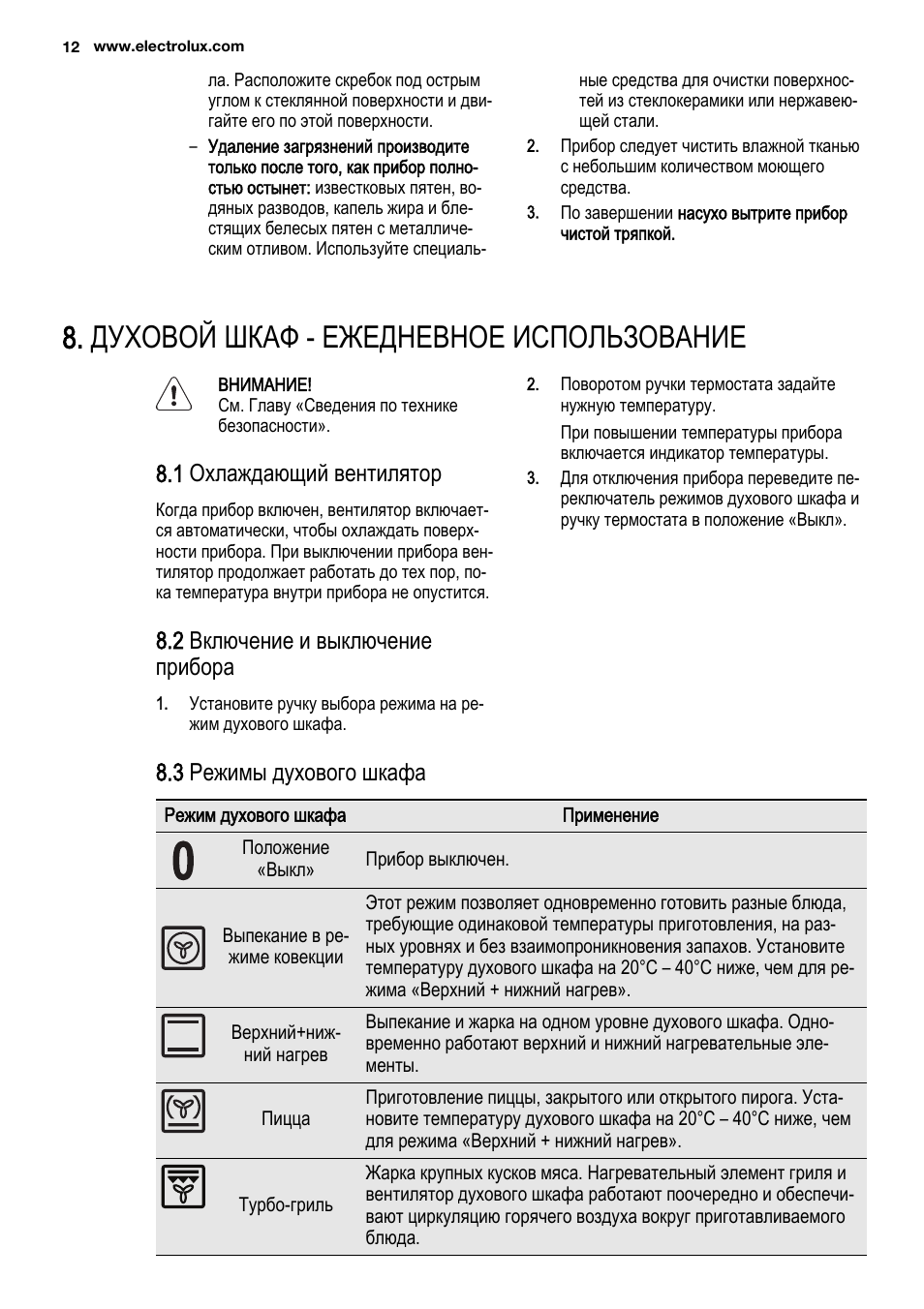 режим для пиццы в духовке электролюкс фото 67