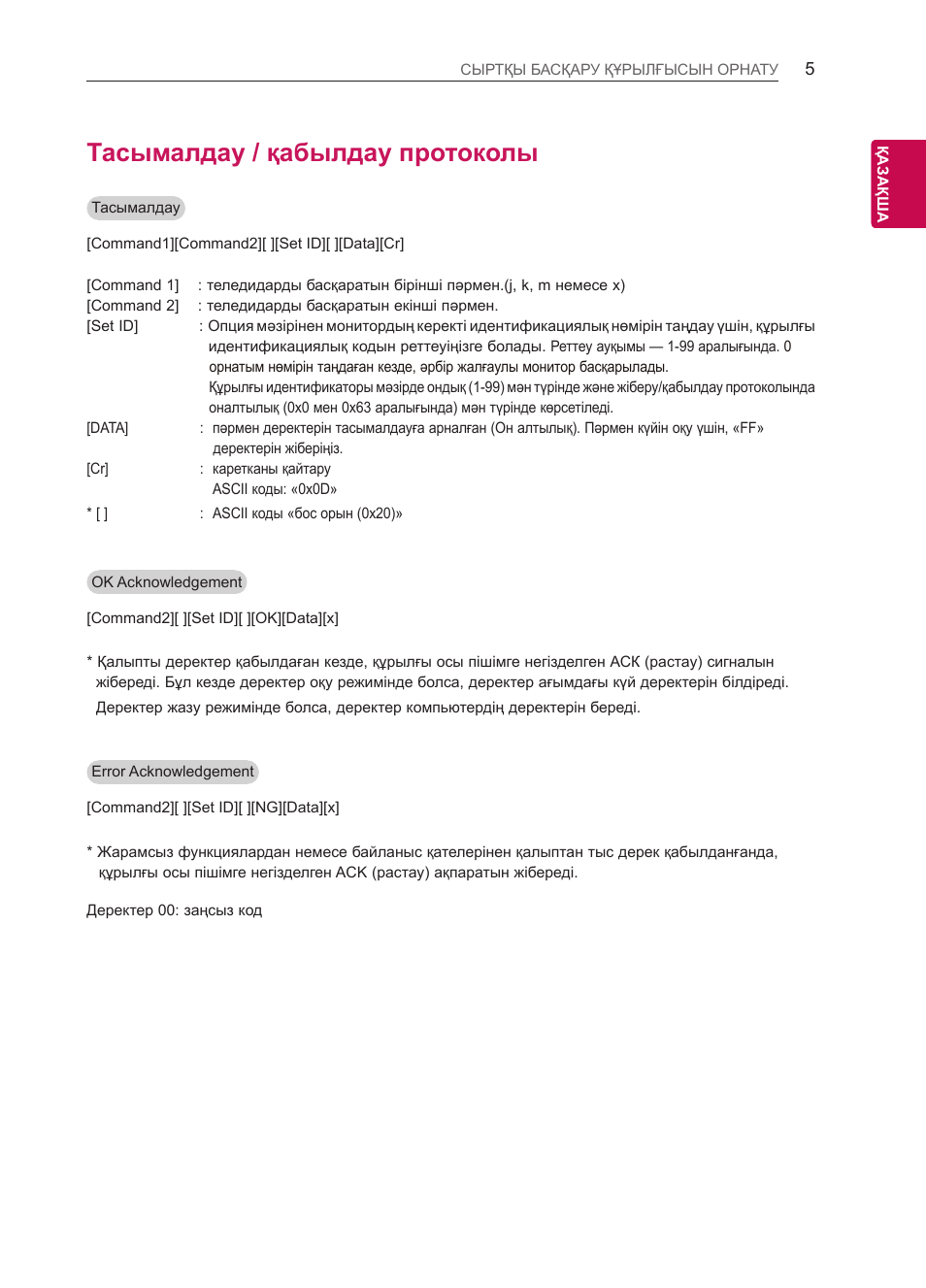 Протокол инструкция