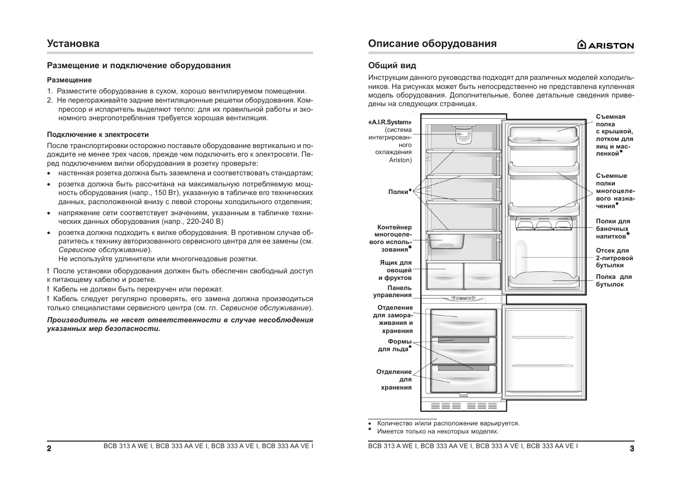 Ariston холодильник сервисный