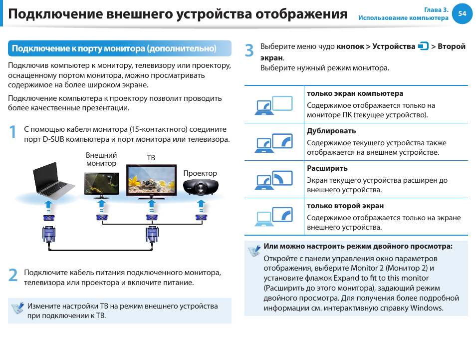 Как дублировать изображение на 3 монитора