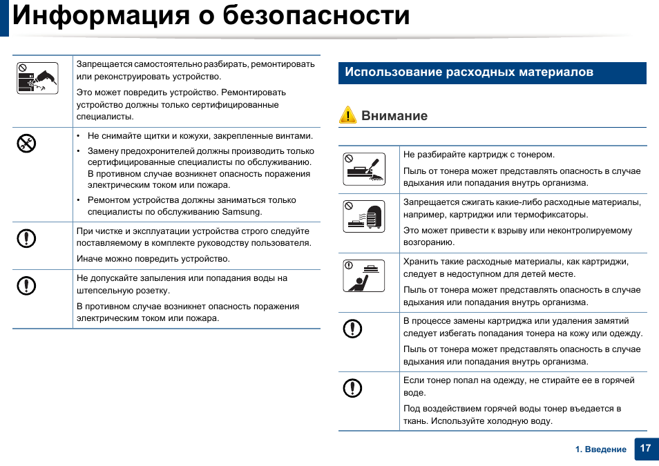 Набор инструкций выполняемых программой. Инструкция по использованию расходных материалов. Расходные материалы в руководстве по эксплуатации. Ваше устройство повреждено. Samsung ml-2165w документация спецификация.