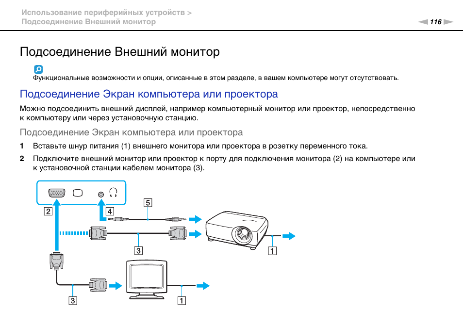 Схема подключения двух мониторов