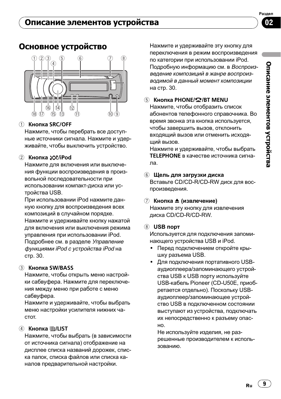 Магнитола pioneer deh 6100bt инструкция