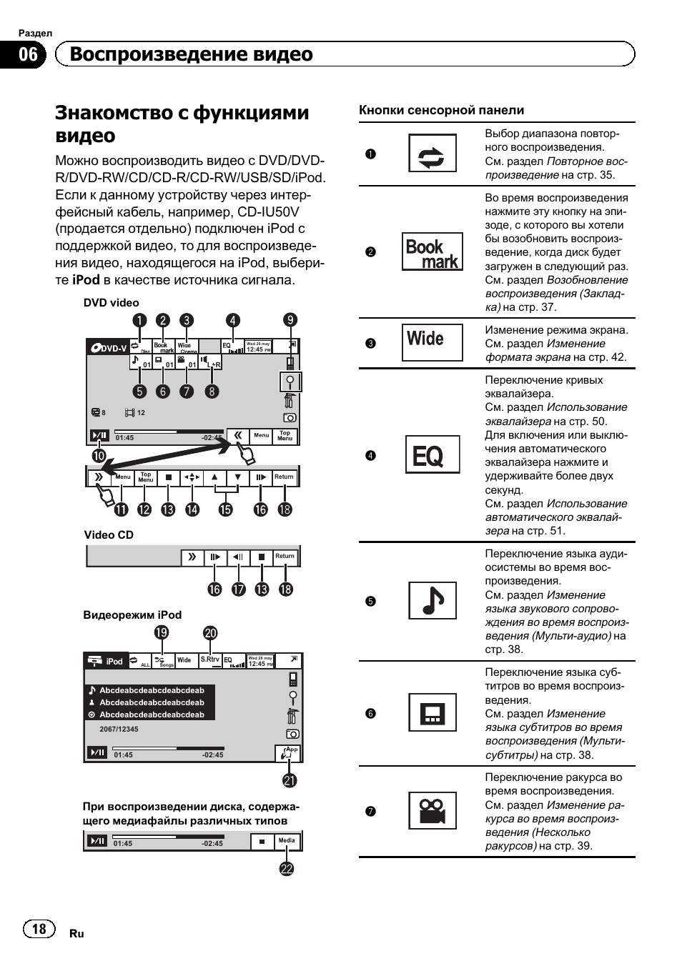 Магнитола пионер avh p5700dvd инструкция