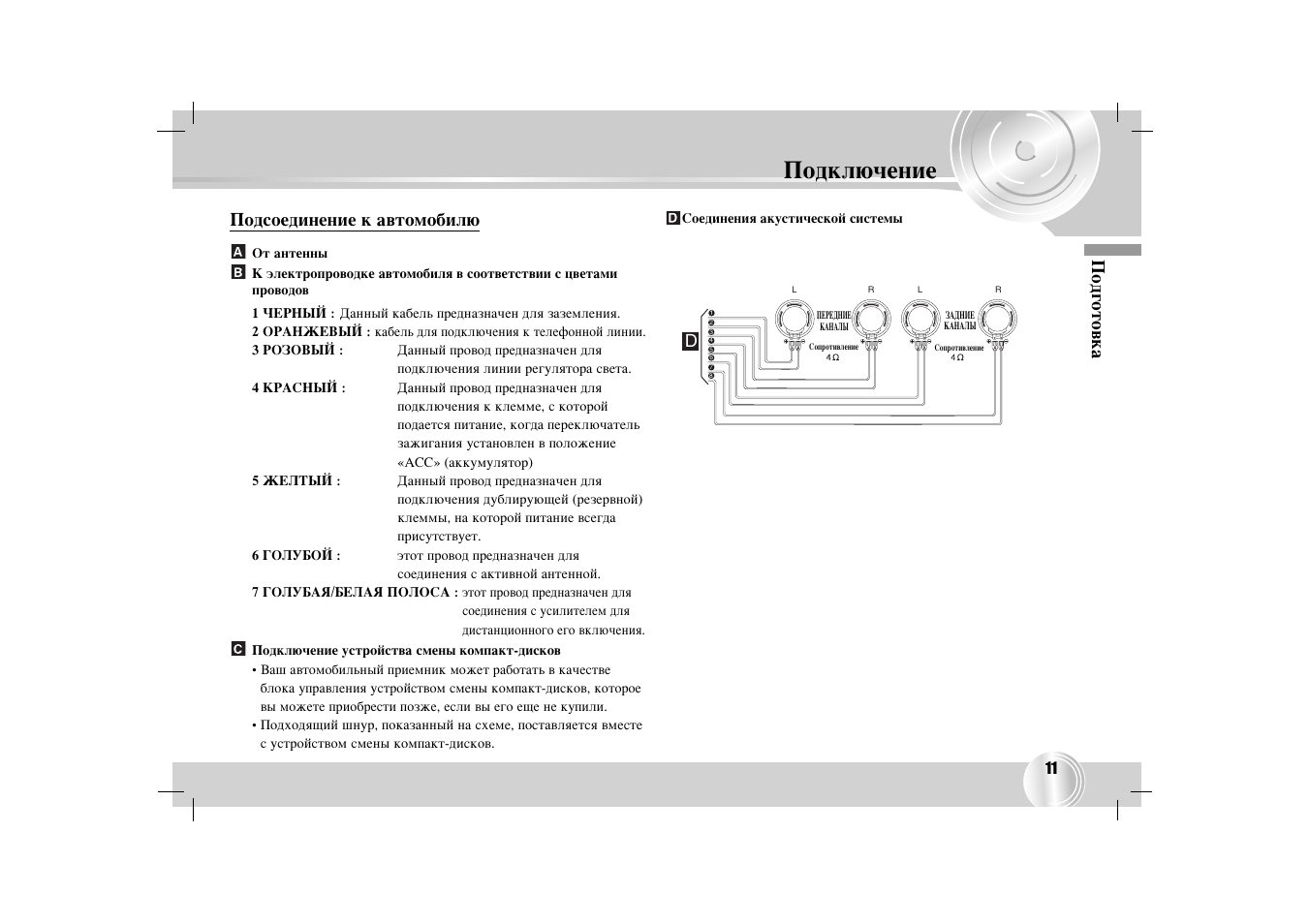 Lg lac m6500 схема подключения