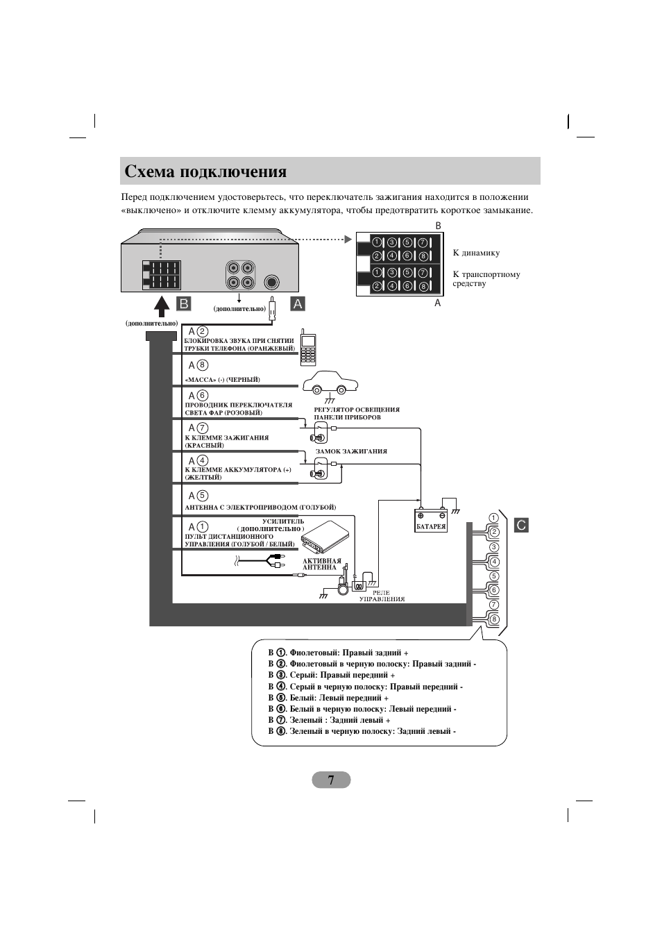 Lg lac m6500 схема подключения