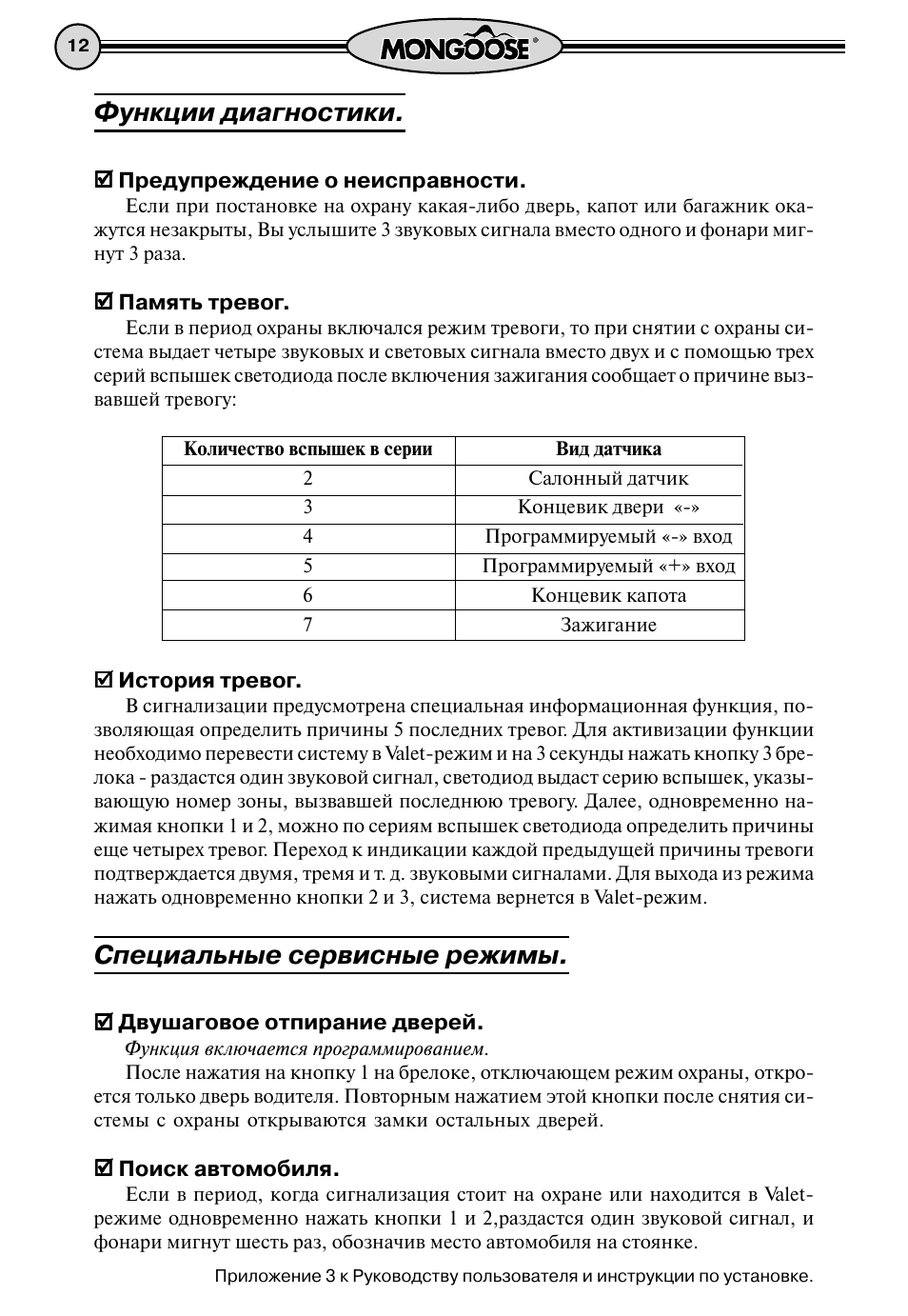 Сигнализация мангуст qs инструкция