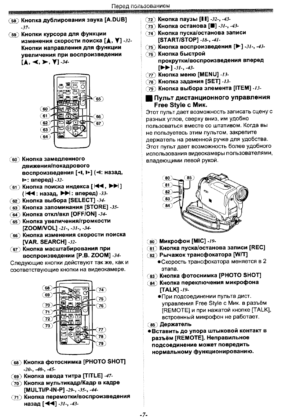 Мик инструкция. Инструкция по эксплуатации видеокамеры panasonic -nv-gs25 на русском языке. видеокамера панасоник nv-gs500 инструкция.