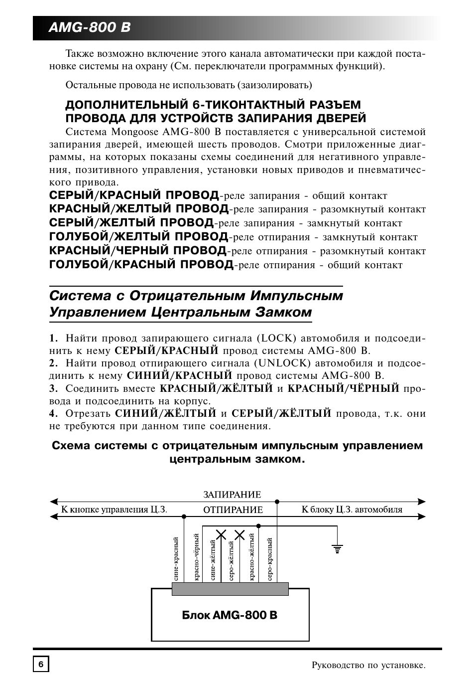 Mongoose amg 800 схема подключения
