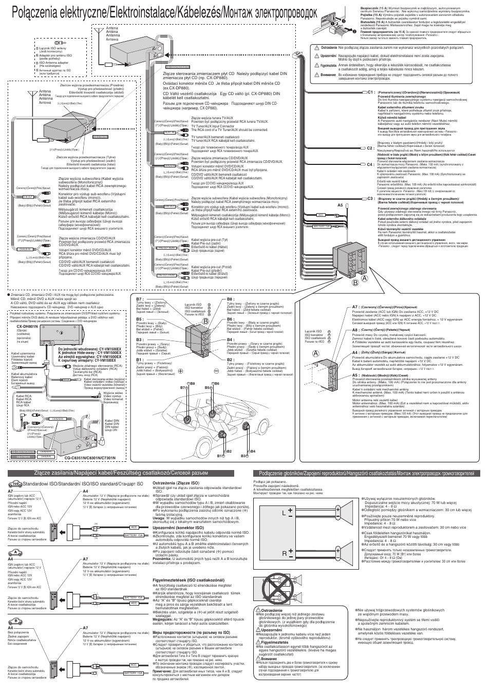 Panasonic cq c7301n схема