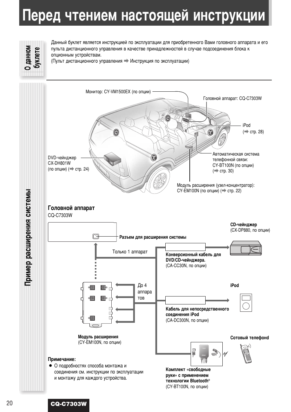 Схема подключения panasonic cq c7303w