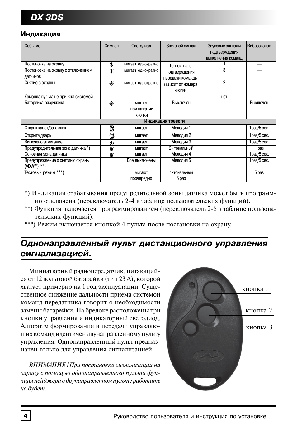 Сигнализация мангуст брелок с 3 кнопками инструкция старого образца