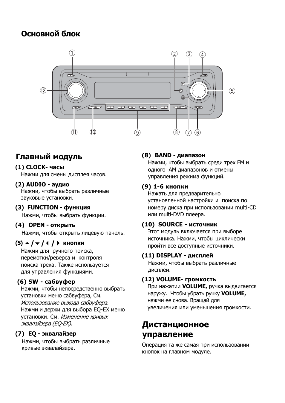 Пионер deh 1200mp подключение схема