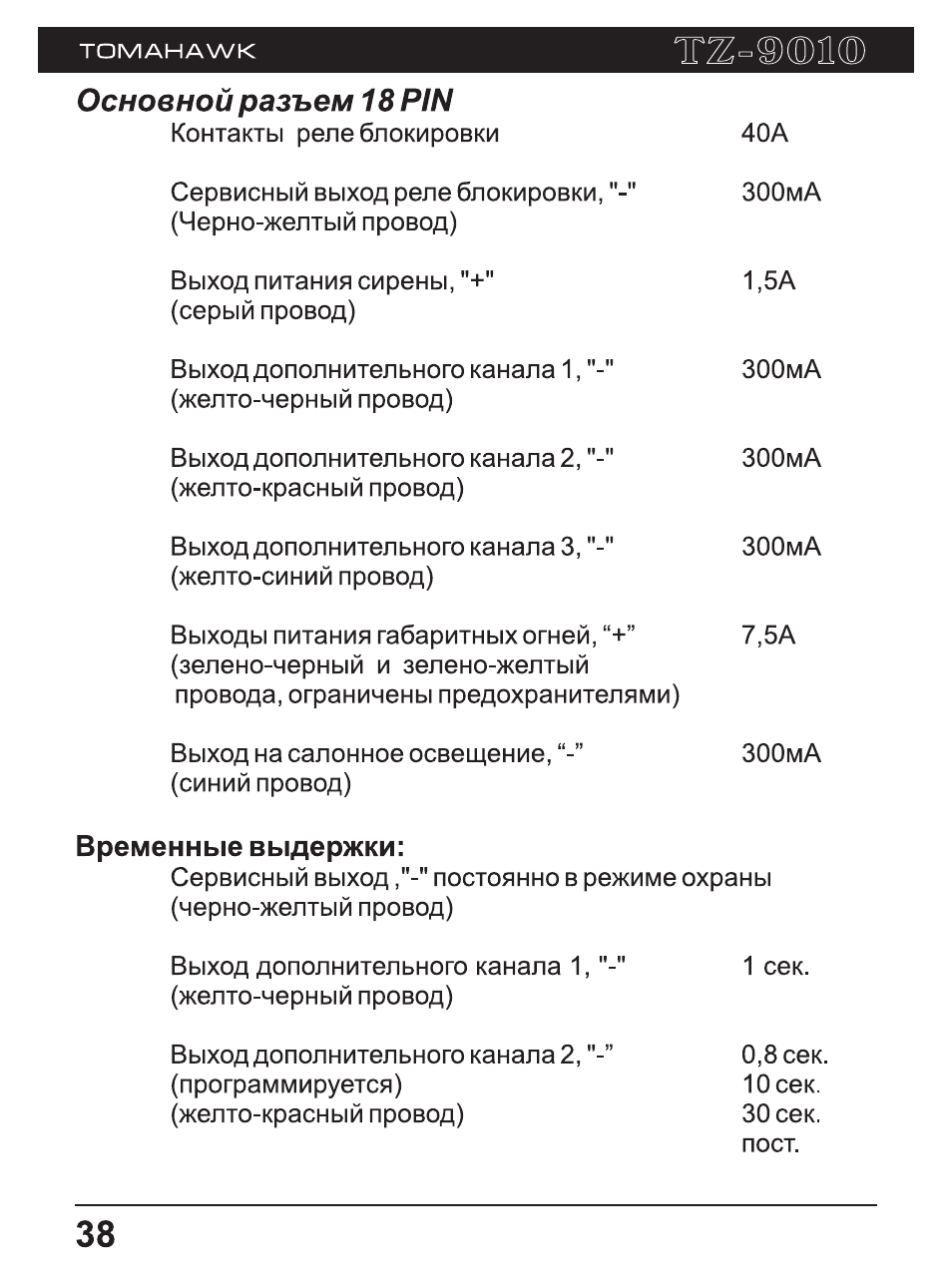 Tomahawk tz 9010 инструкция - 98 фото