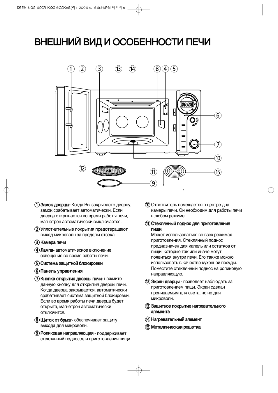 Daewoo kqg 6l3bs схема