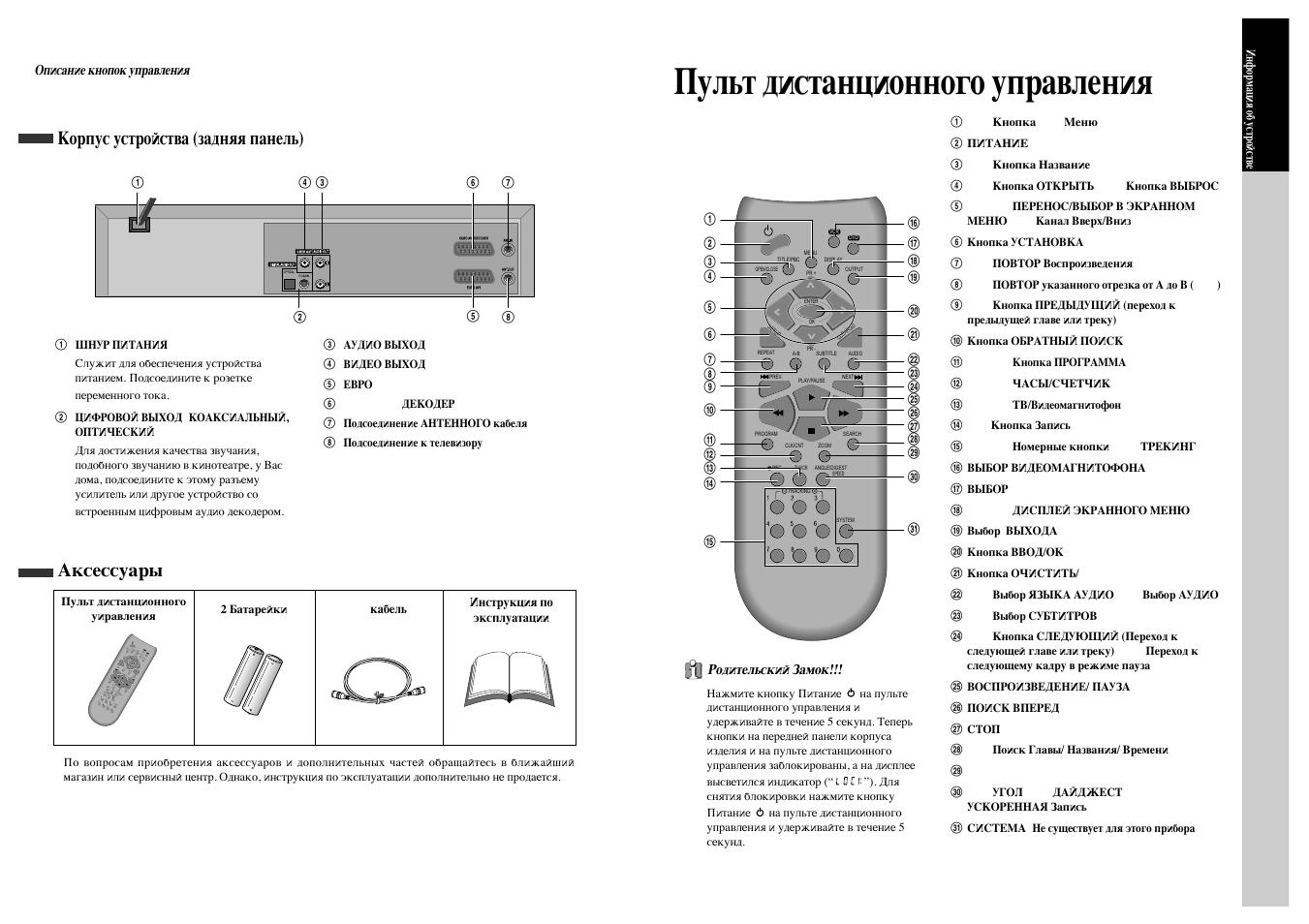 Пульт телевизора схема
