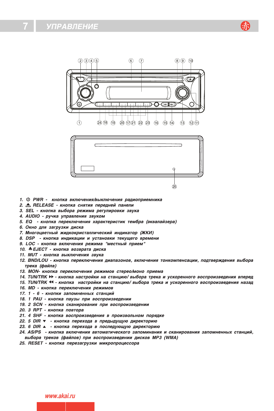 Acr 226sa схема подключения aux