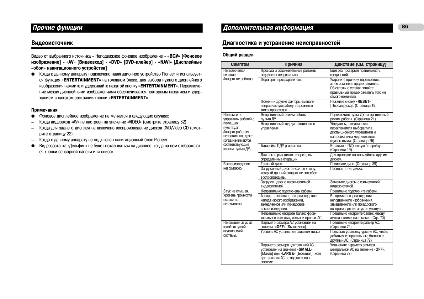 Автомагнитола pioneer avh 3500dvd инструкция - 83 фото