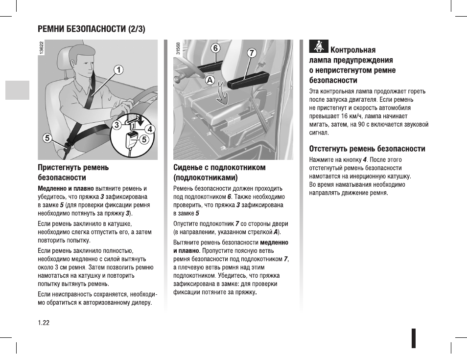 Устройство ремня безопасности автомобиля схема