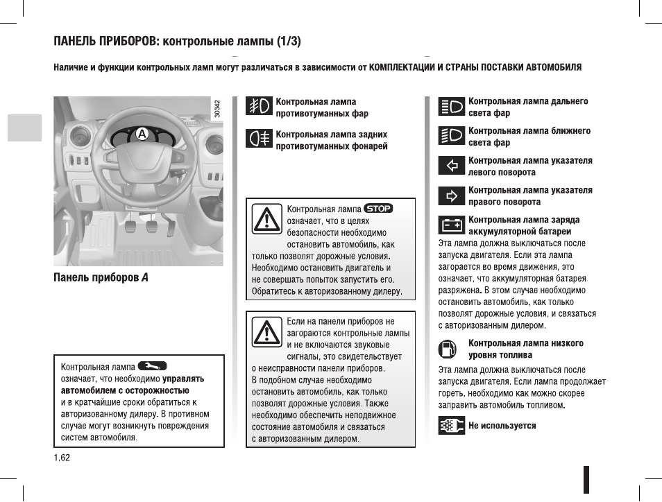 как включить дальний свет на рено