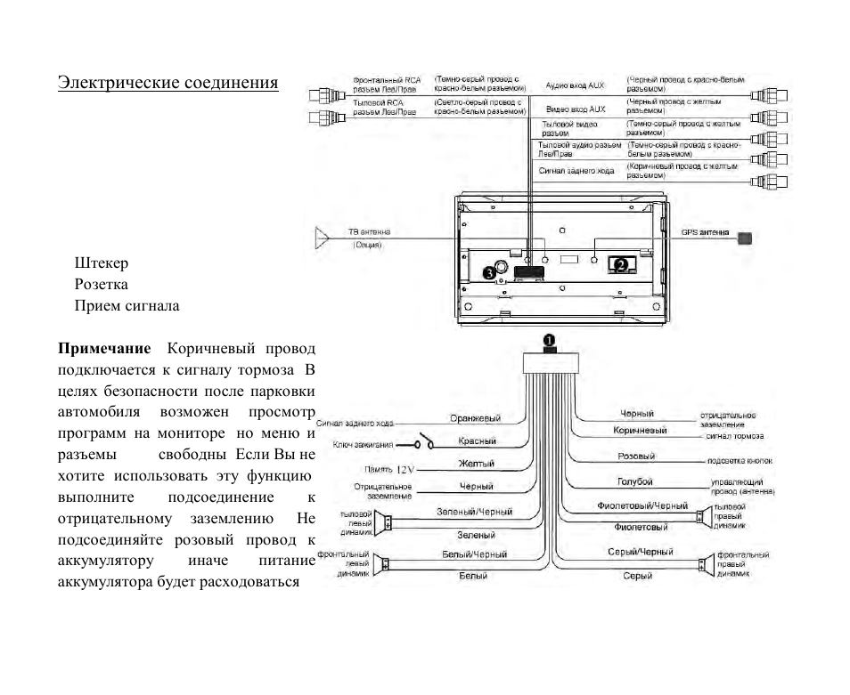 Подключения магнитолы хендай схема подключения
