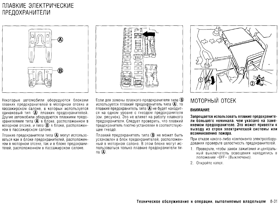 Ниссан х трейл схема предохранителей