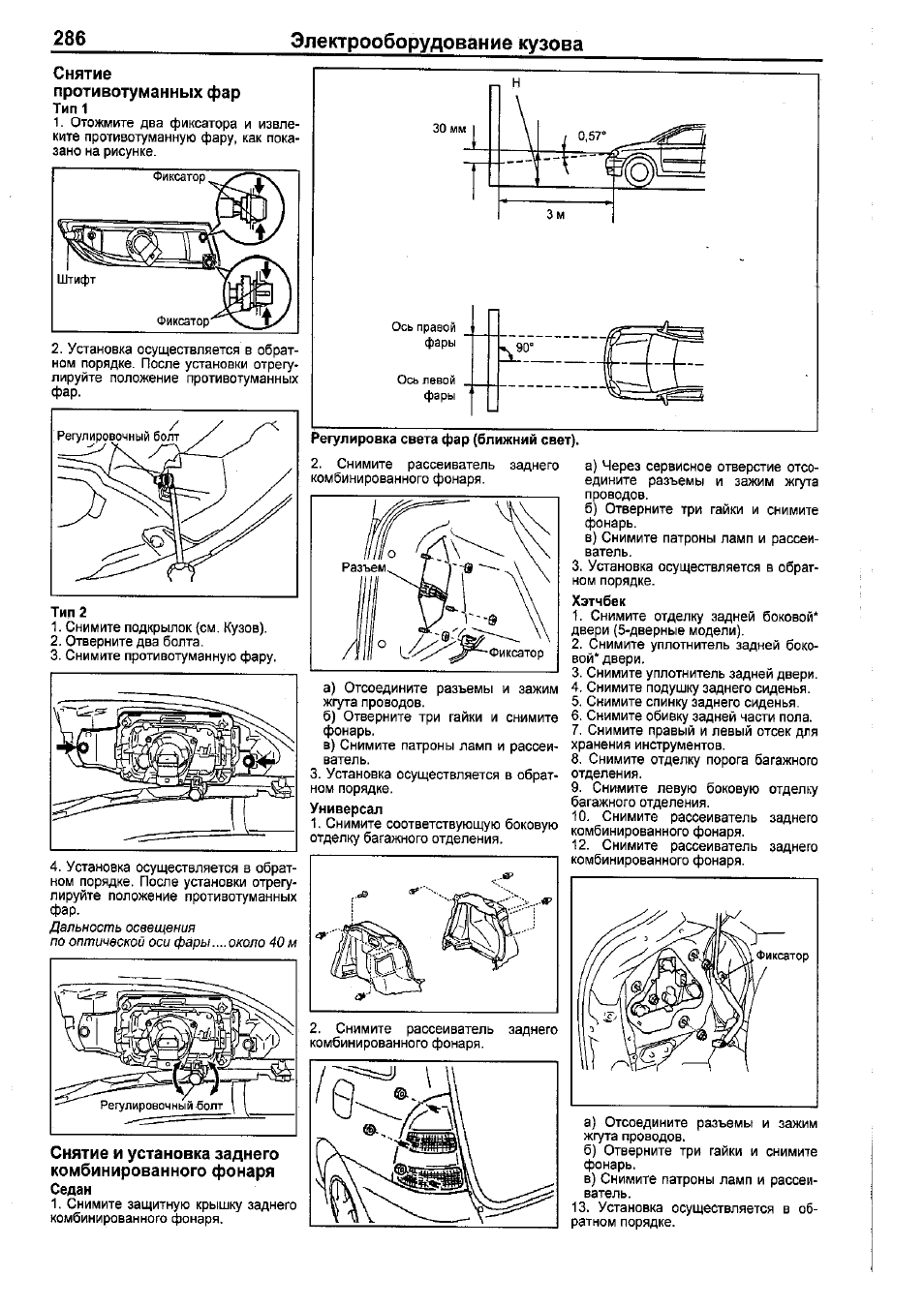 Карта монтажа тойота королла