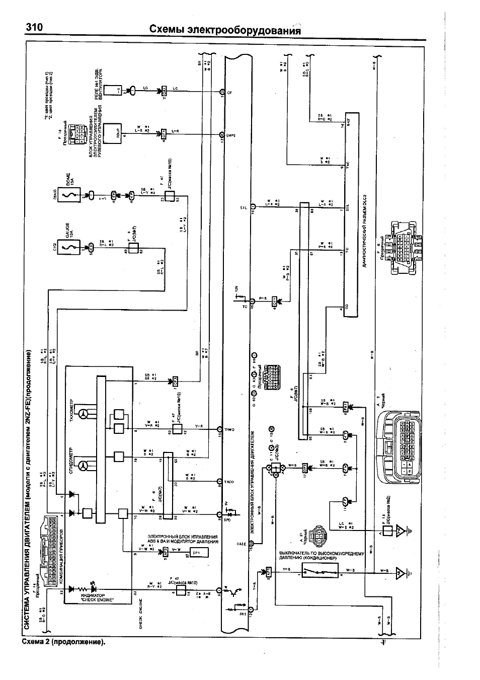 Схема подключения моторчика омывателя тойота платц - 88 фото