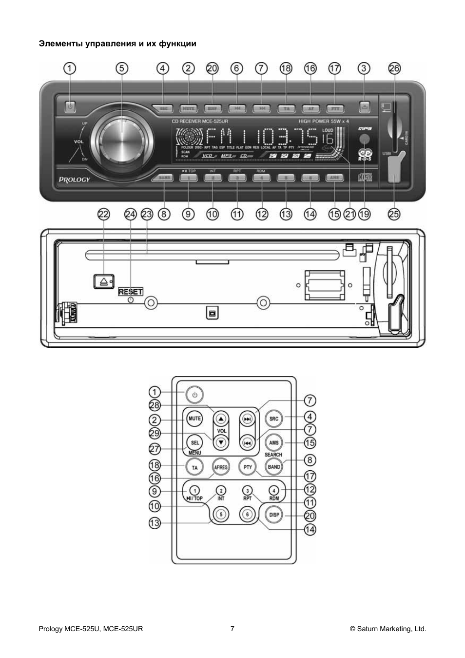 Как подключить магнитолу prology mce 525u - фото