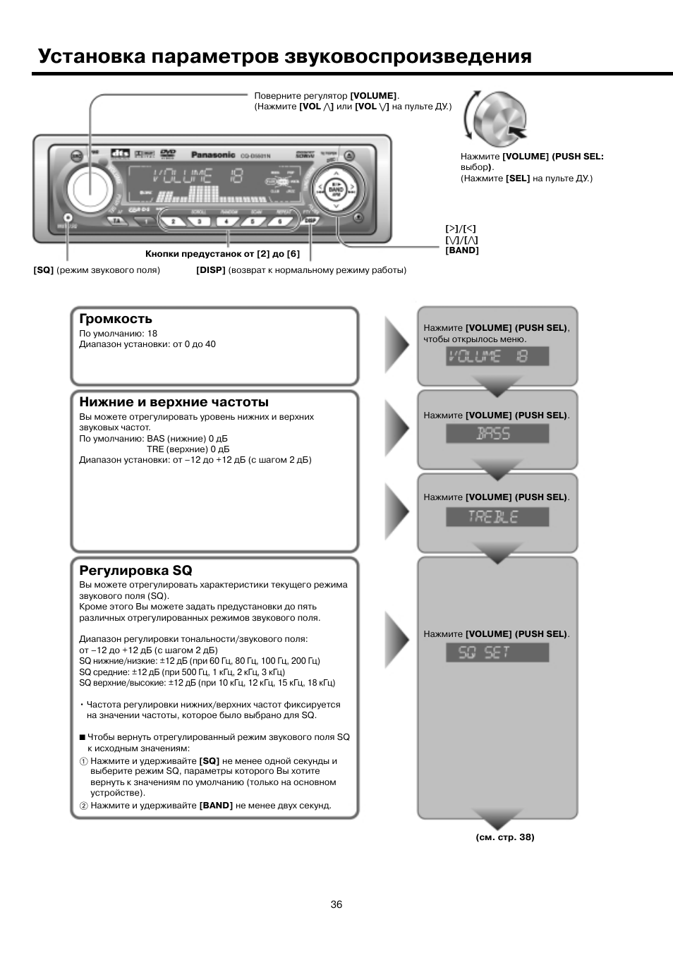 Как настроить автомагнитолу панасоник - фото