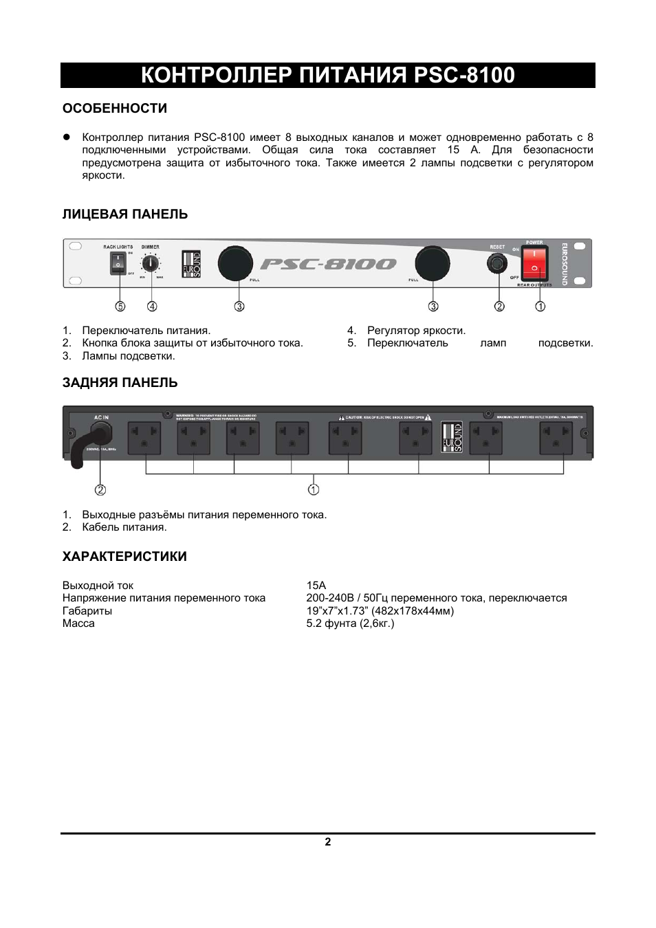 Eurosound atlant 3600 схема
