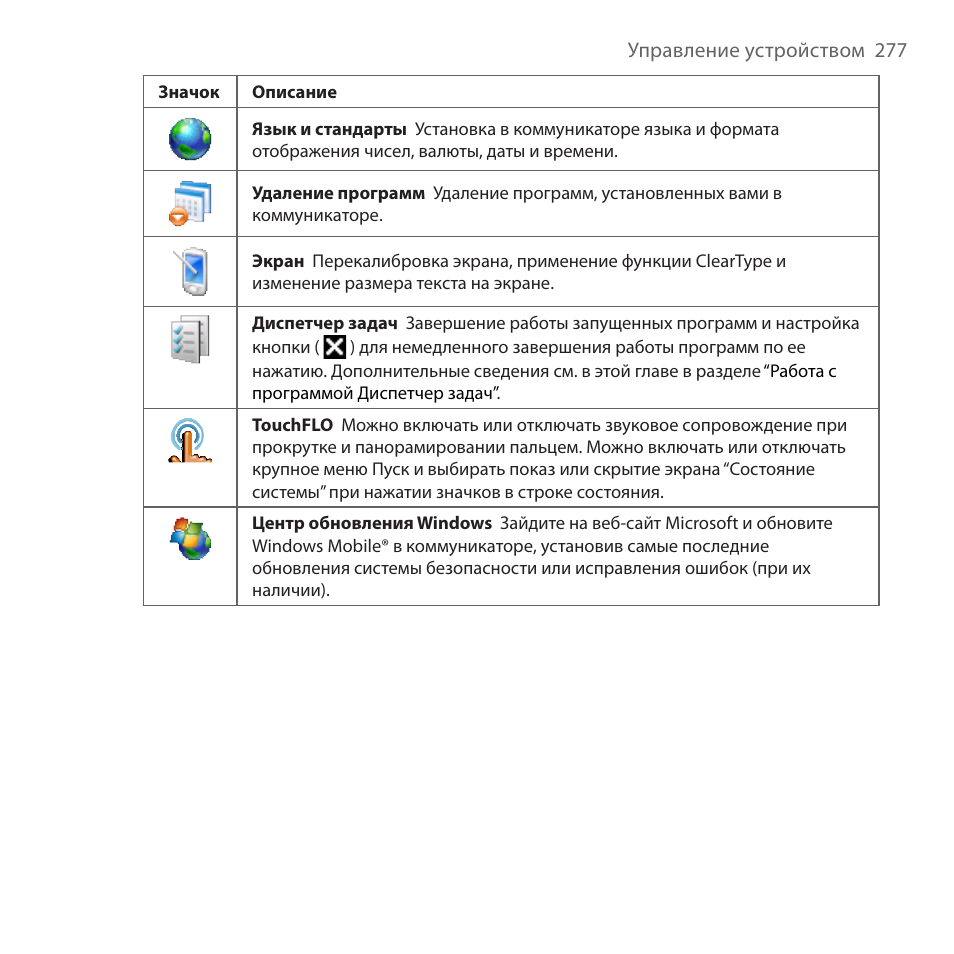 Touch инструкция на русском