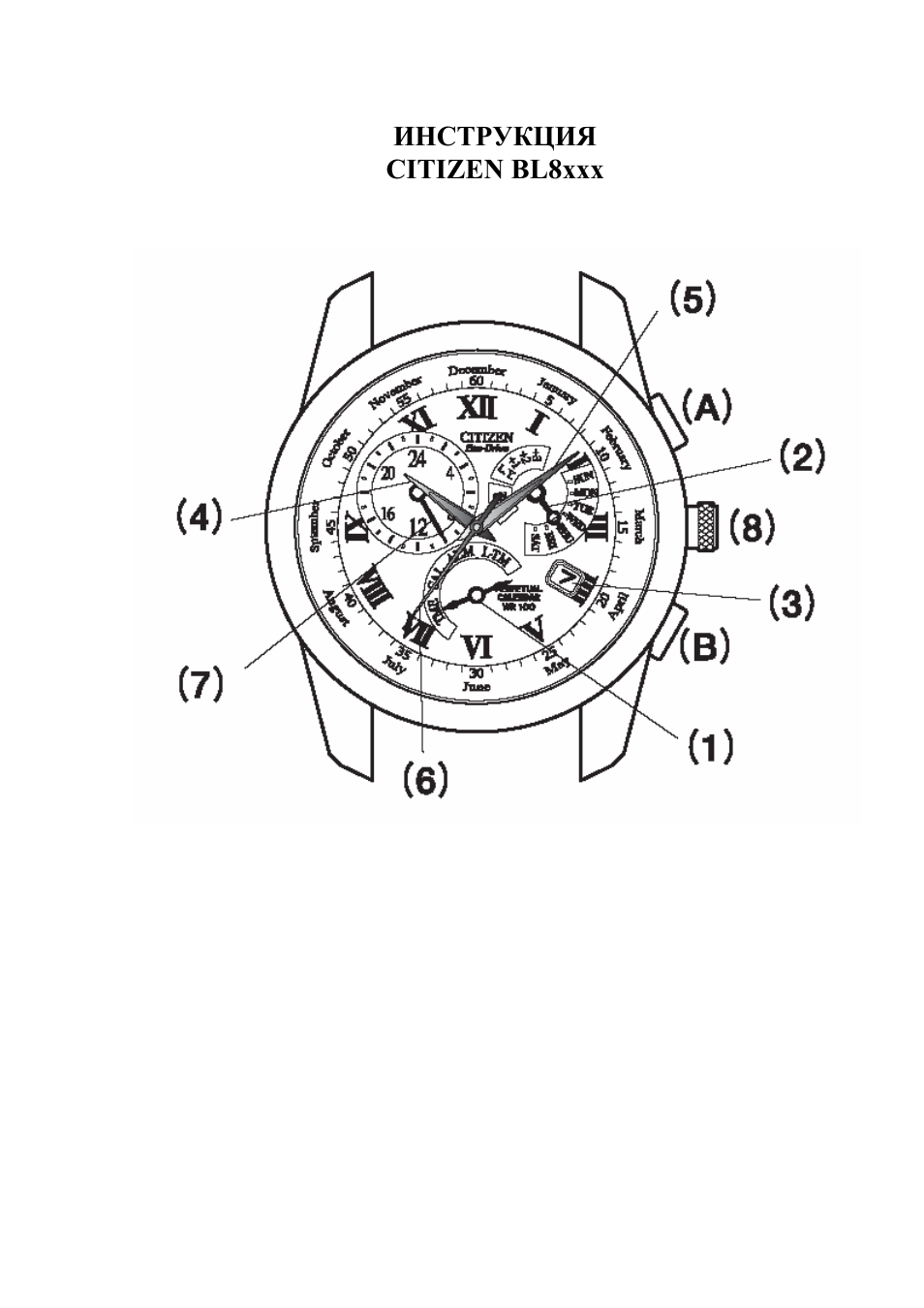 Citizen инструкция на русском. Citizen bl8001. Часы Citizen bl8001-01a. Инструкция часов. Инструкция по часам.