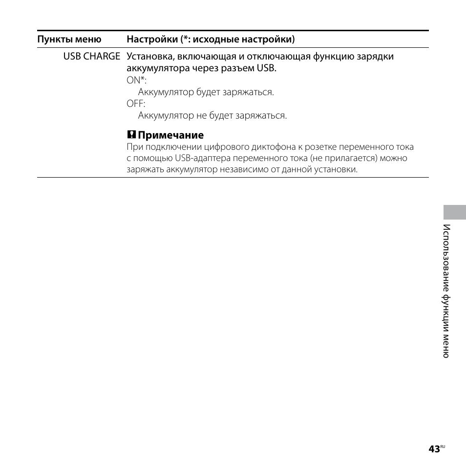 Инструкция по эксплуатации Sony ICD-UX80 | Страница 43 / 68
