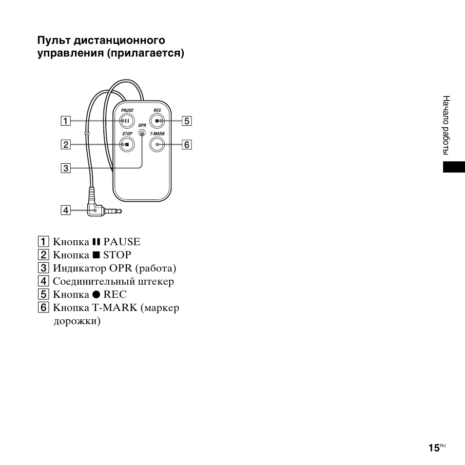 Инструкция по эксплуатации Sony PCM-M10 | Страница 15 / 147