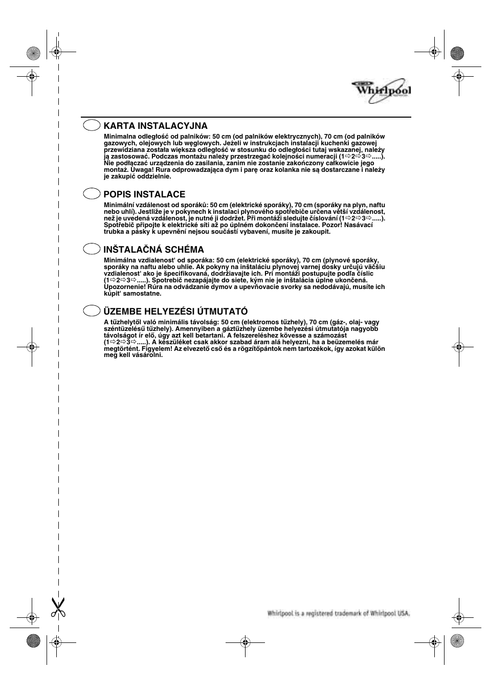 Инструкция по эксплуатации Whirlpool AKR 966 IX | 6 страниц